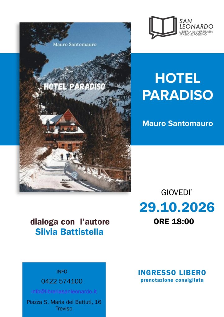 Presentazione di HOTEL PARADISO con Mauro Santomauro